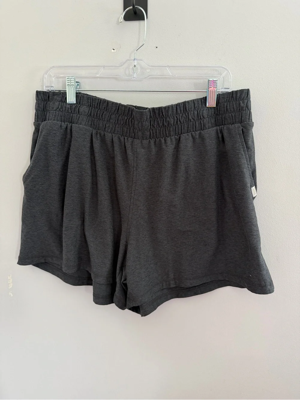 Athletic Works Dark Gray Elastic Waist Athletic Shorts - Picture 1 of 7